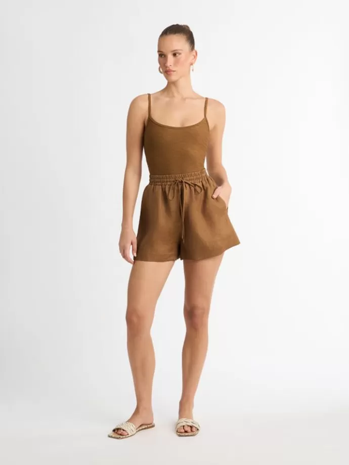 Cheap Eivissa Linen Short Woman Shorts