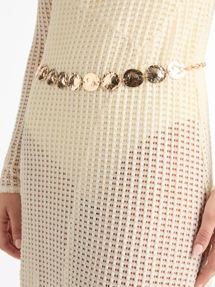 Online Full Moon Chain Belt Woman Belts