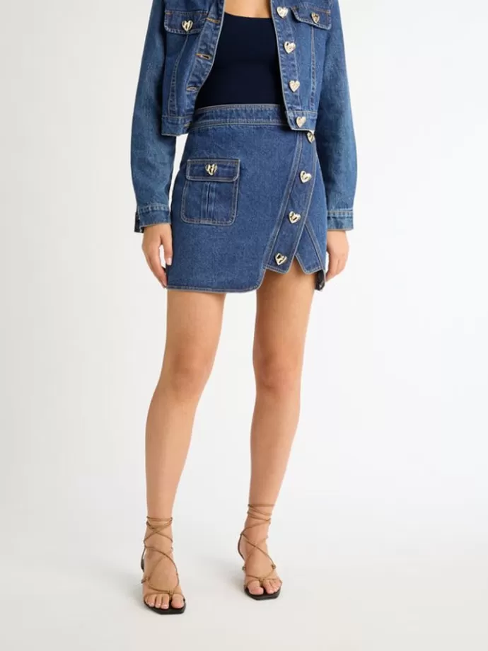 Sale Heart Republic Denim Skirt Woman Co-Ords & Sets