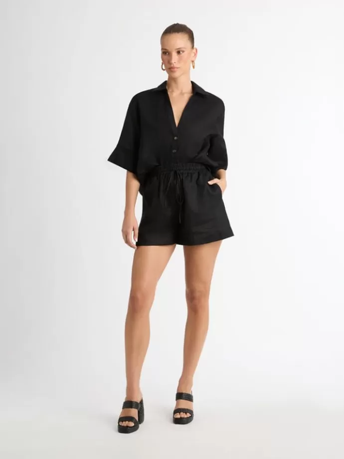 Cheap Leo Linen Short Woman Shorts