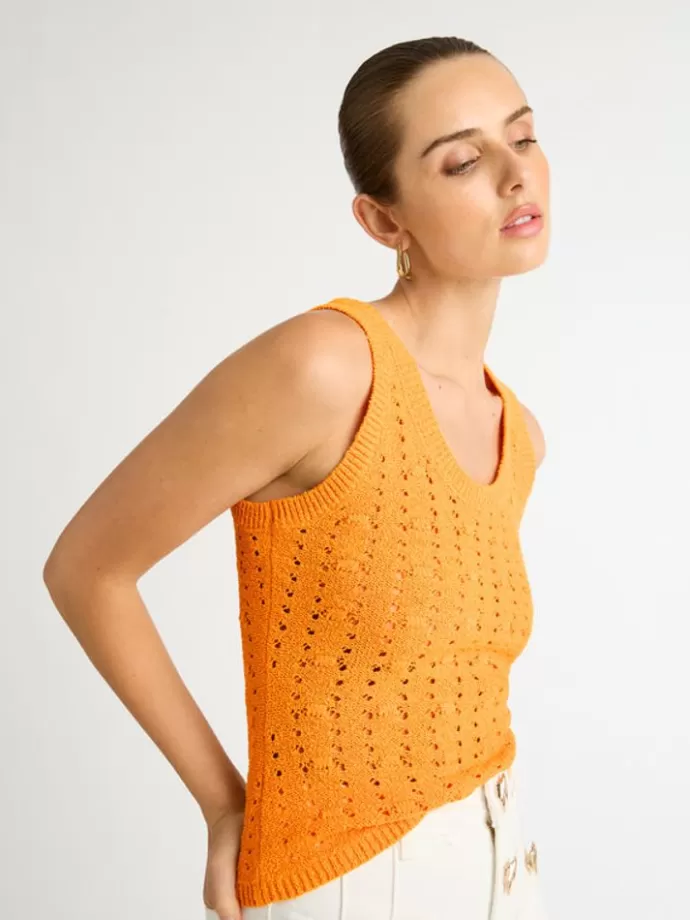 Cheap Lily Crochet Tank Woman Knitwear