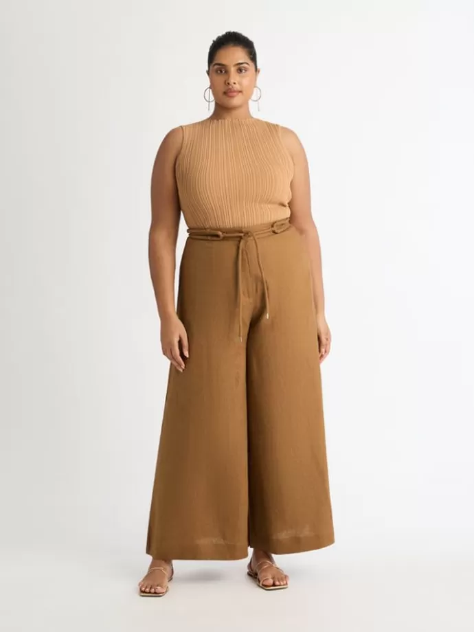 Online Mia Linen Pant Woman Co-Ords & Sets