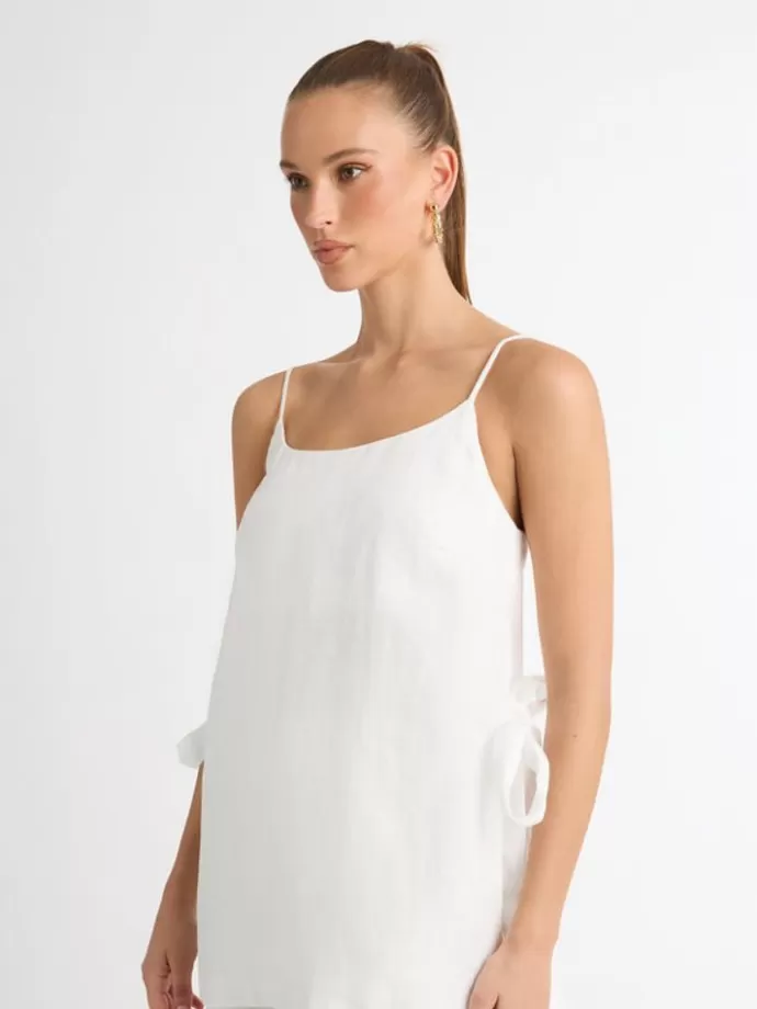 Online Soho Linen Top Woman Tops